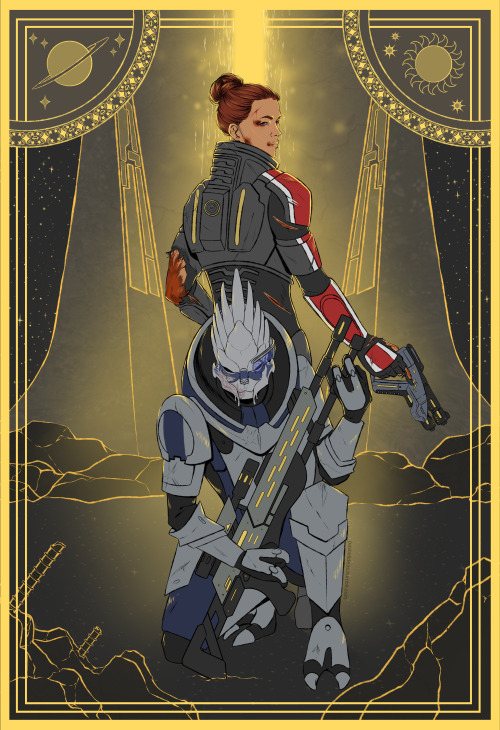 pastelideas: Commission for @mythologyandwriting of their Shepard