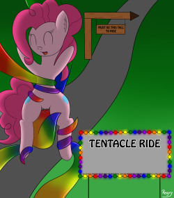 verminshy:  regxy:  Pinkie Pie having fun on the tentacle ride.Sorry