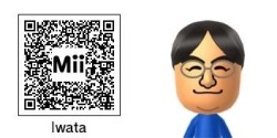 cacaroach:  Apparently this is Mr. Iwata’s Mii QR code so you