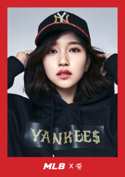 korean-dreams-girls:   Myoui Mina (Twice) - MLB Sponsor Pics