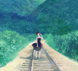 enoqi:  At a Certain Trainstop, by Kumaori.