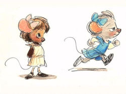 the-disney-elite: Original concept art for Disney’s The Mouse