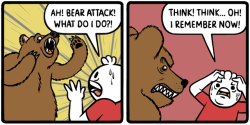 mrlovenstein:    100% bearanteed to work.  Also check out my super fun new card game. It’s 99% bear attack free!https://www.kickstarter.com/projects/mrlovenstein/snollygoster 