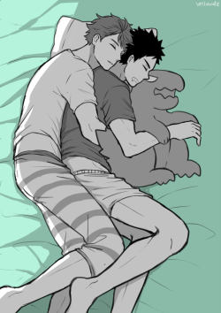 vellaude:  Can’t believe i’ve never drawn oiiwa spooning
