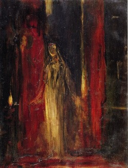 trophywivesclub: Gustave Moreau - Study for Lady Macbeth (1851)Brian