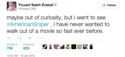 chloe7yay:  melthemuslim:  American Sniper review.  i’ve been