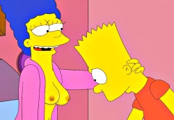 simpsons-hentai: Bart and Marge Hentai