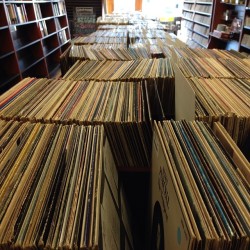 nowxspinning:  A sea of vinyl at @bullmoosestores Brunswick,