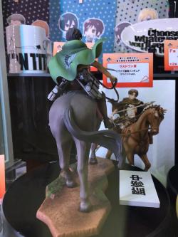 Close-ups of both Levi and Eren’s horseriding prize figures