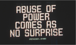 hydeordie: Jenny Holzer Abuse of Power Comes as No Surprise 1982