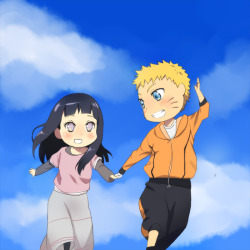 mi-bemolle:My redraw of NH secret calendar illust !NaruHina