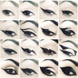 katvondunlimited:  Eyeliner looks done using both my Tattoo-Liner