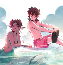 found some mermaid AUs wips to finish 