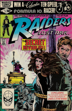 Raiders Of The Lost Ark No. 3 (Marvel Comics, 1981). Cover art