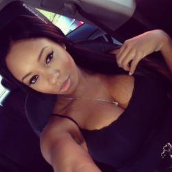 xoxosheneka:  At the carwash…excuse the pimple on my cheek!