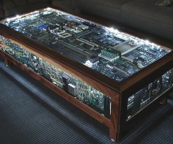 awesomeshityoucanbuy:  Circuit Board Coffee Table Overclock your