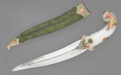 arsvitaest:Mughal dagger, North India, 17th–18th century; jade,