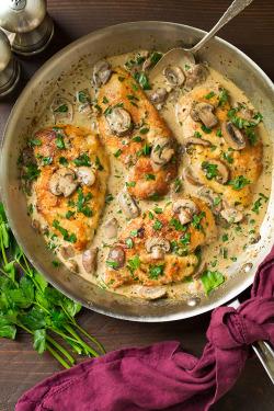 do-not-touch-my-food:    Skillet Chicken with Creamy Mushroom