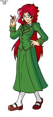 Kakyoin Genderswap. I’ve officially drawn all the Stardust