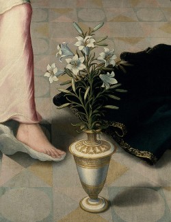 koredzas: Juan Correa de Vivar - The Annunciation. Detail. 1559