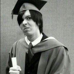 amazingphil:  I took my education very seriously. #tbt