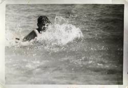 blondeur:my favourite photo of my dad swimming in the ocean as