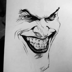 The joker…. #Art #Draw #dc #joker