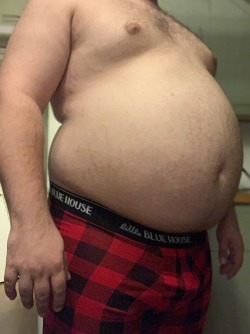 bear-ly-legal:  Been stuffing myself for days. Tell me how chubby