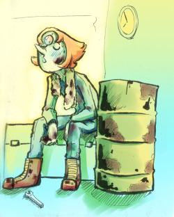 mimicartblog:  mechanic Pearl♥♥♥ i want to make biker garnet