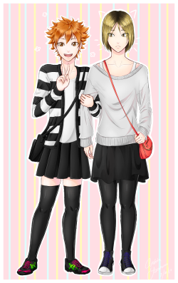 arakitayasutorno:  some kenhinas in the outfits my friend and