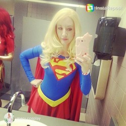 @meru.cosplay Supergirl outfit inspired by my designs. Loving
