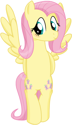 transparentpony:  Fluttershy is shy (dA)  <3