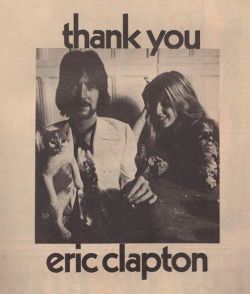 littlequeenies:  Eric Clapton, Charlotte Martin and “Mister