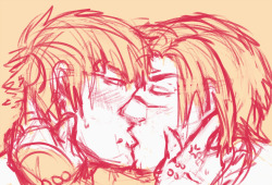 toniic:  Koujaku just wants to give Noiz the kisses but this