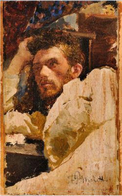 Francesco Paolo Michetti (1851-1929, Italy) - Self Portrait