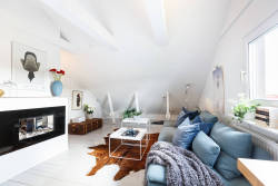 gravityhome:  Light attic apartment  Follow Gravity Home: Blog