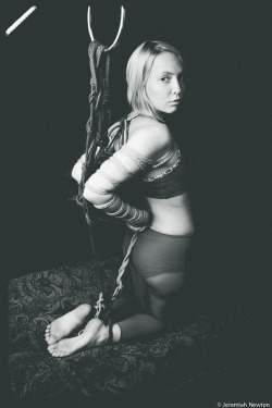 jeremiahnewtonphotography:  From a Shibari set with Adam T rigging