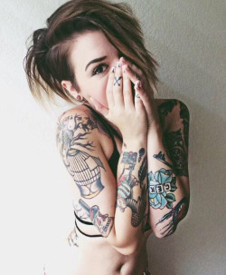 inkmybeard:  follow-the-white-rabbitt:  Tattoos on We Heart It