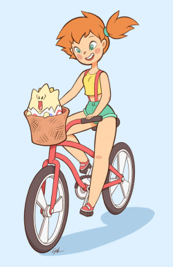 toodrawtothink:  Misty! She’s super cute and fun to draw. Decided