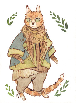 cornflakesdoesart:Cozy kitties based off of my own cat and my