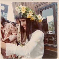 unapologeticsweetness:  Mimi Fariña at her wedding, 1968 