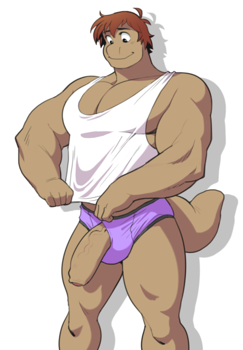 toomanyboners:  Those clothes are getting too small for him 