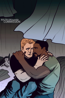 boltplum:  Sam and Steve dealing with PTSD commission for Jake!