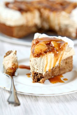 fullcravings:  Homemade Caramel Apple Cheesecake