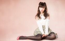 Haruna Kojima of AKB48 for Lunaville hosiery