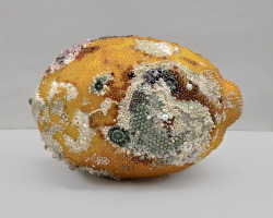 itscolossal:  Moldy Fruit Sculptures Formed From Precious Gemstones