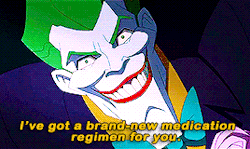 daily-joker:The Joker and Harley Quinn in Batman vs Teenage Mutant