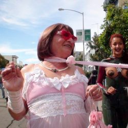 Pinky had a grand day out at the Folsom Street Fair! @daisyducati