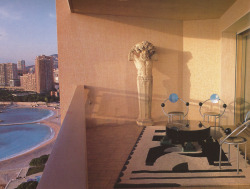 zonkout:  Karl Lagerfeld’s 21st floor Monte Carlo apartment.