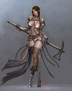 art-of-cg-girls:  ‘O'hammer girl by Youngmin suh 